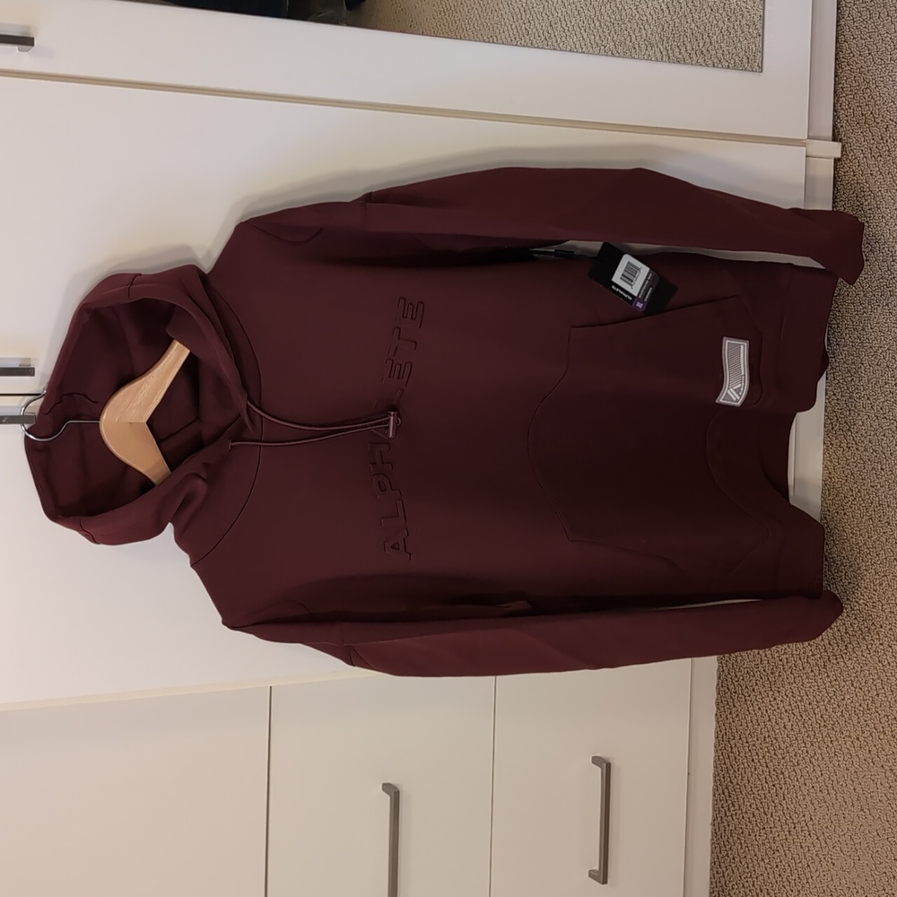 Alphalete NWT ELMTS Pullover Hoodie Burgundy Men's XL